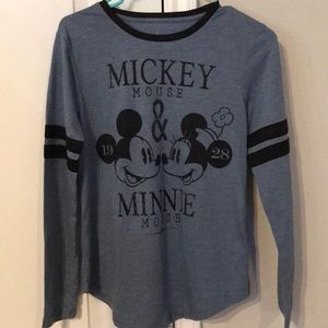 Disney Mickey and Minnie long sleeve tee